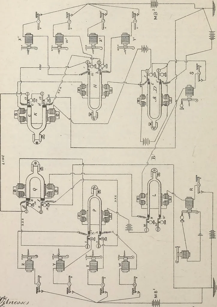 An illustration from Collection of United States patents granted to Thomas A. Edison, 1869-1884, 1869, leaf 515