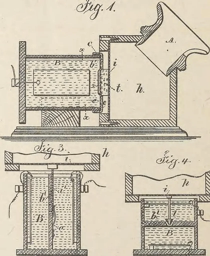 An illustration from Collection of United States patents granted to Thomas A. Edison, 1869-1884, 1869, leaf 603