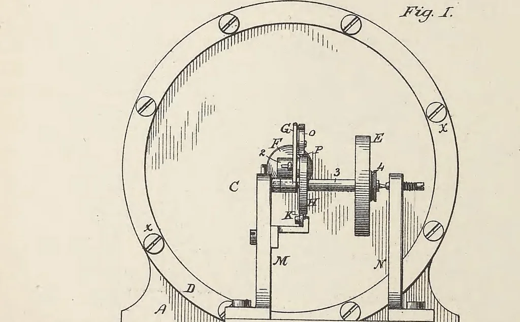 An illustration from Collection of United States patents granted to Thomas A. Edison, 1869-1884, 1869, leaf 643
