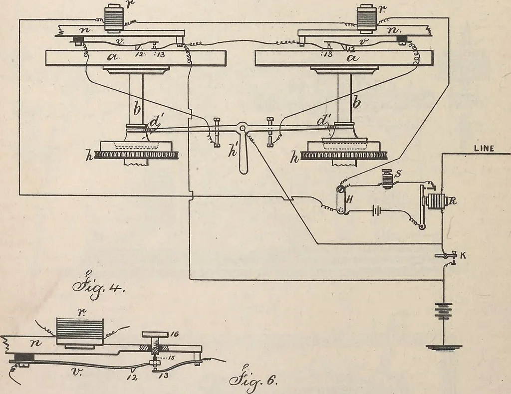 An illustration from Collection of United States patents granted to Thomas A. Edison, 1869-1884, 1869, leaf 649