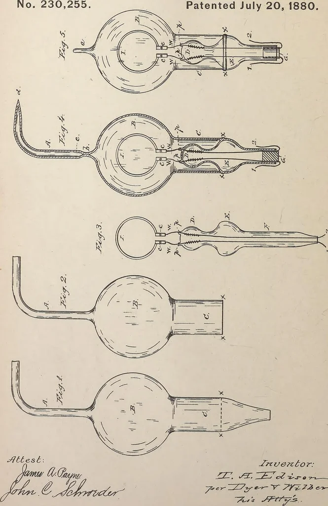 An illustration from Collection of United States patents granted to Thomas A. Edison, 1869-1884, 1869, leaf 753