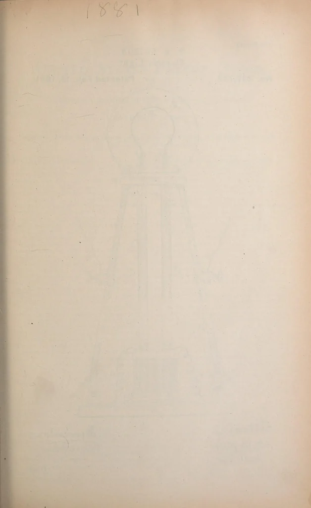 An illustration from Collection of United States patents granted to Thomas A. Edison, 1869-1884, 1869, leaf 768