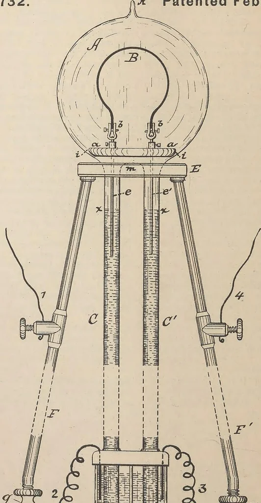 An illustration from Collection of United States patents granted to Thomas A. Edison, 1869-1884, 1869, leaf 769