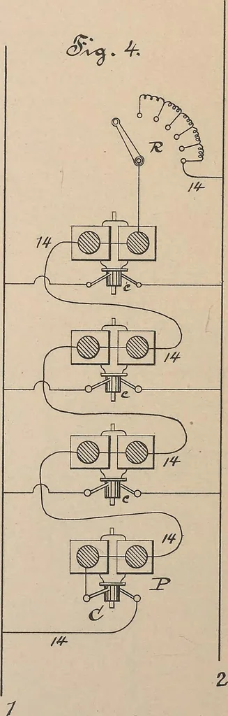 An illustration from Collection of United States patents granted to Thomas A. Edison, 1869-1884, 1869, leaf 823
