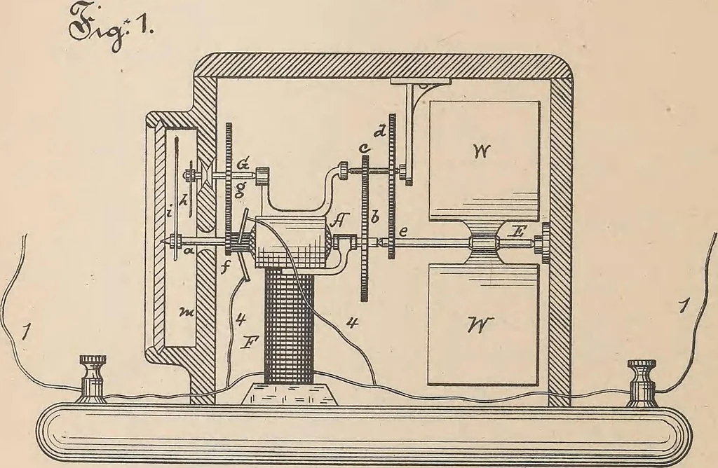 An illustration from Collection of United States patents granted to Thomas A. Edison, 1869-1884, 1869, leaf 855