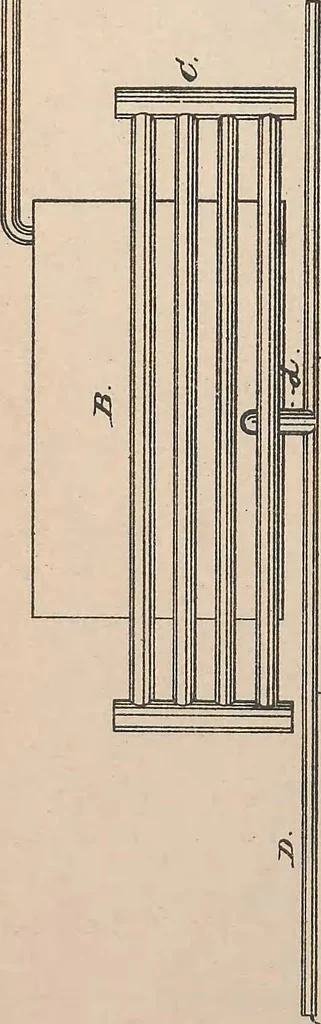 An illustration from Collection of United States patents granted to Thomas A. Edison, 1869-1884, 1869, leaf 869