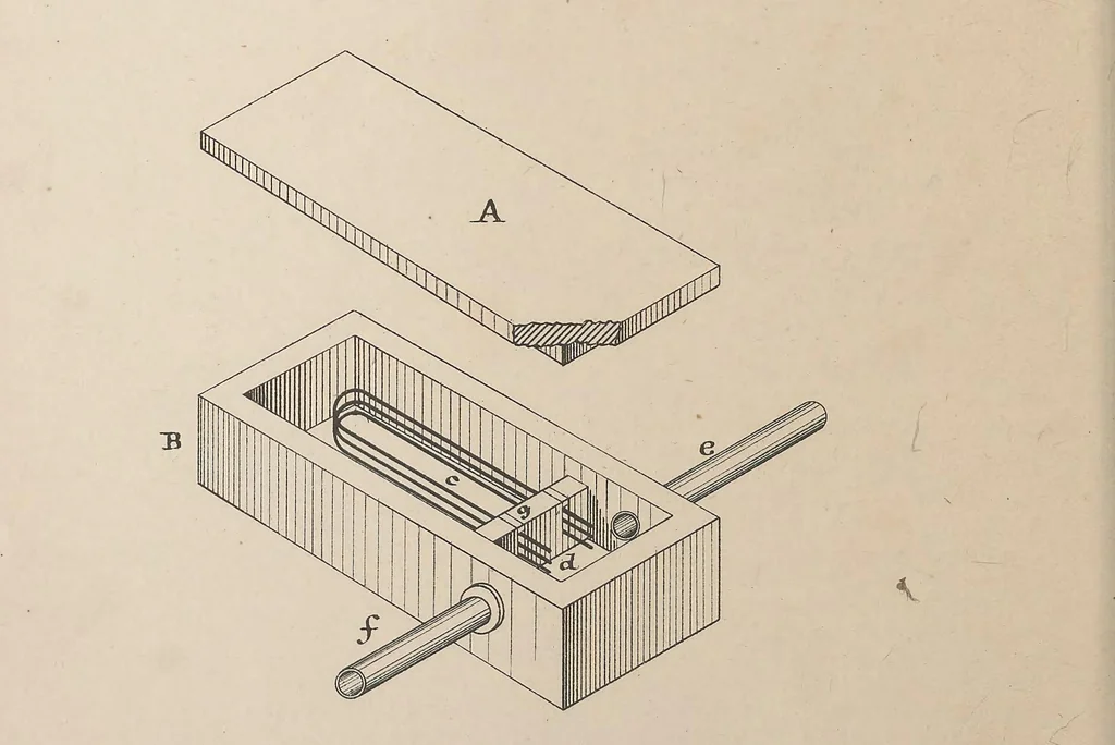 An illustration from Collection of United States patents granted to Thomas A. Edison, 1869-1884, 1869, leaf 881