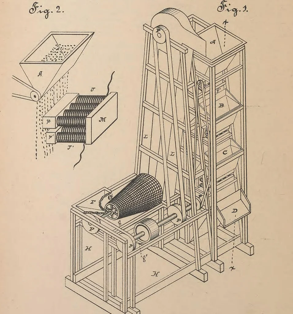 An illustration from Collection of United States patents granted to Thomas A. Edison, 1869-1884, 1869, leaf 901