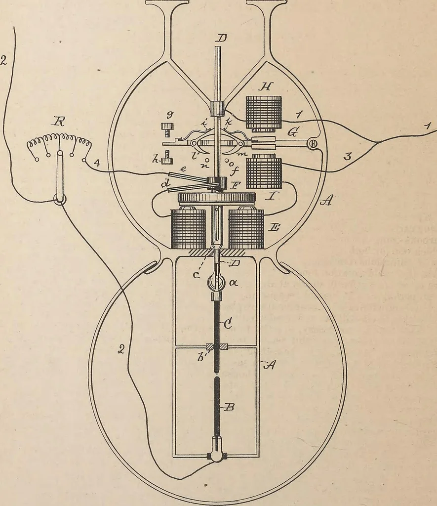 An illustration from Collection of United States patents granted to Thomas A. Edison, 1869-1884, 1869, leaf 945