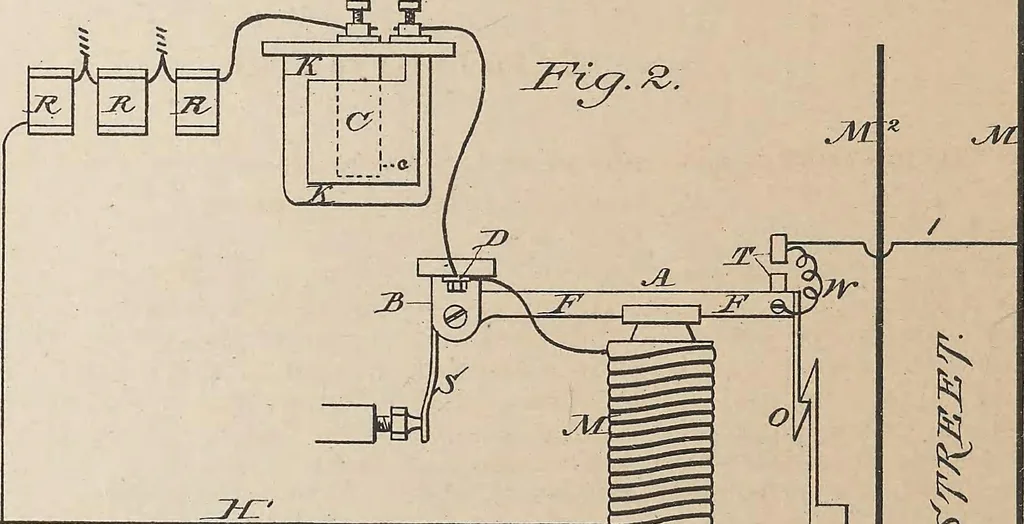 An illustration from Collection of United States patents granted to Thomas A. Edison, 1869-1884, 1869, leaf 973