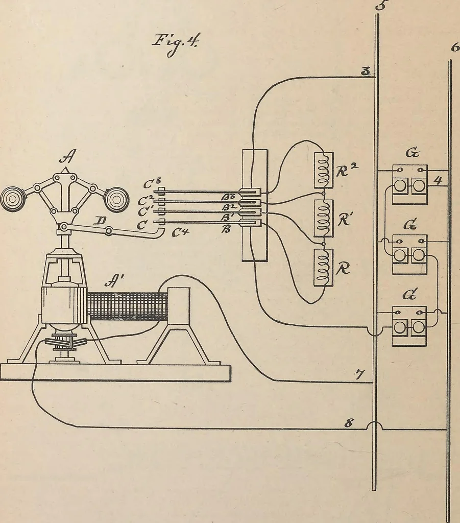 An illustration from Collection of United States patents granted to Thomas A. Edison, 1869-1884, 1869, leaf 983