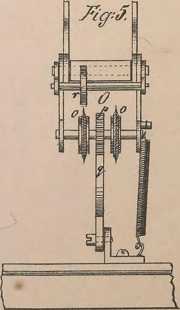 An illustration from Collection of United States patents granted to Thomas A. Edison, 1869-1884, 1869, leaf 21