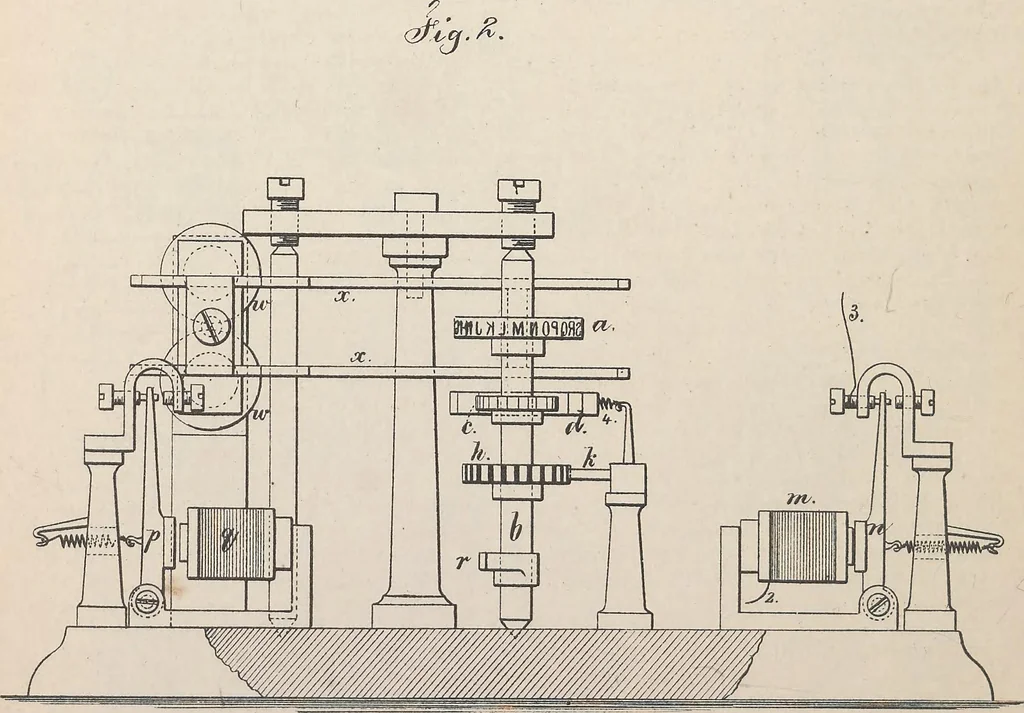 An illustration from Collection of United States patents granted to Thomas A. Edison, 1869-1884, 1869, leaf 307