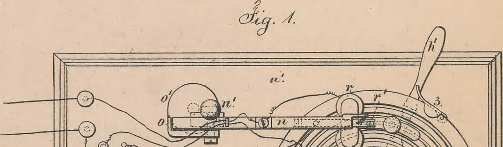 An illustration from Collection of United States patents granted to Thomas A. Edison, 1869-1884, 1869, leaf 651