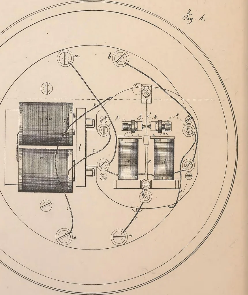 An illustration from Collection of United States patents granted to Thomas A. Edison, 1869-1884, 1869, leaf 69