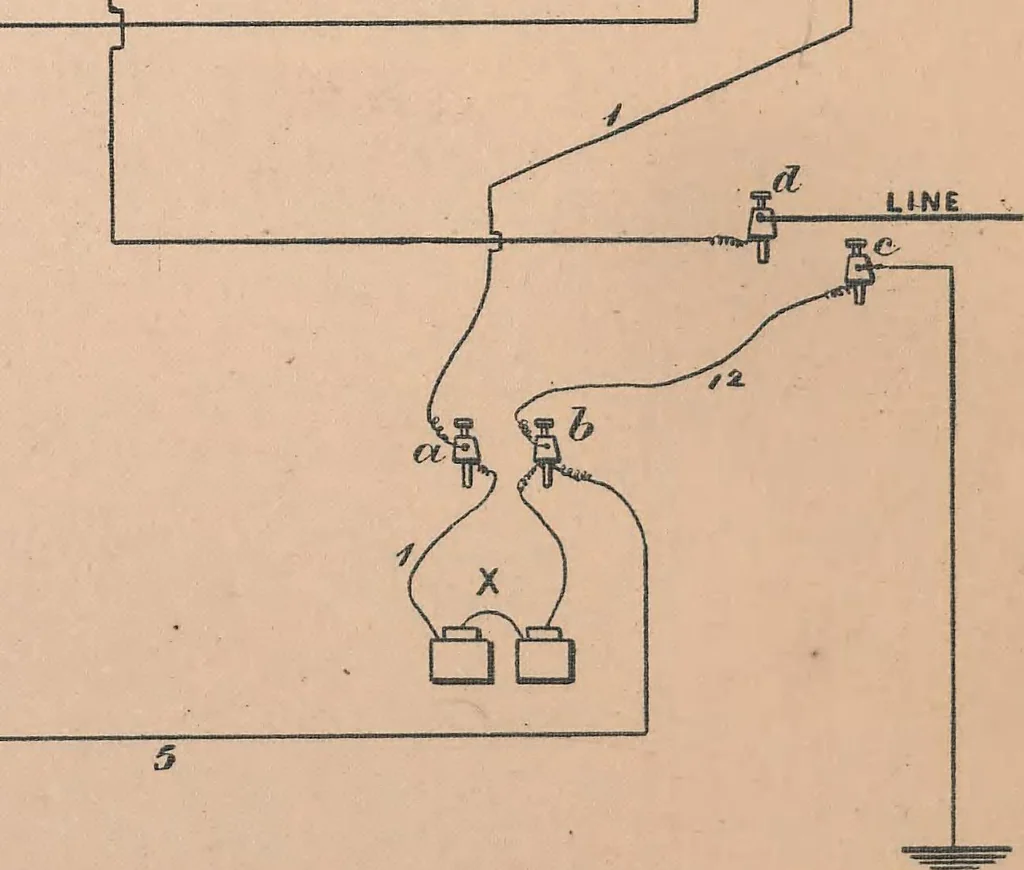An illustration from Collection of United States patents granted to Thomas A. Edison, 1869-1884, 1869, leaf 697