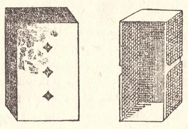 An illustration from Manuale dei giuochi di prestigio e calcolo colle carte, 1905, leaf 62