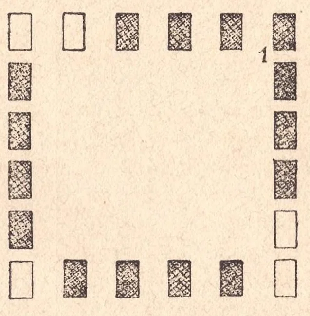 An illustration from Manuale dei giuochi di prestigio e calcolo colle carte, 1905, leaf 99