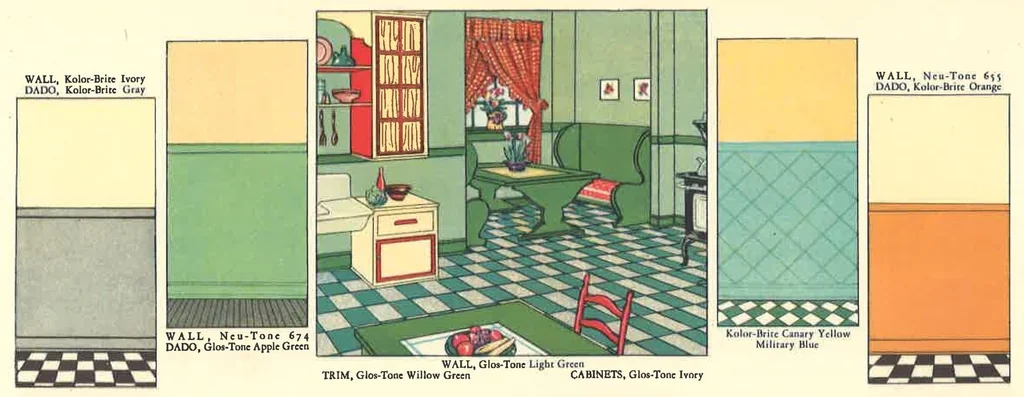 An illustration from Color and the Home, 1930, leaf 11