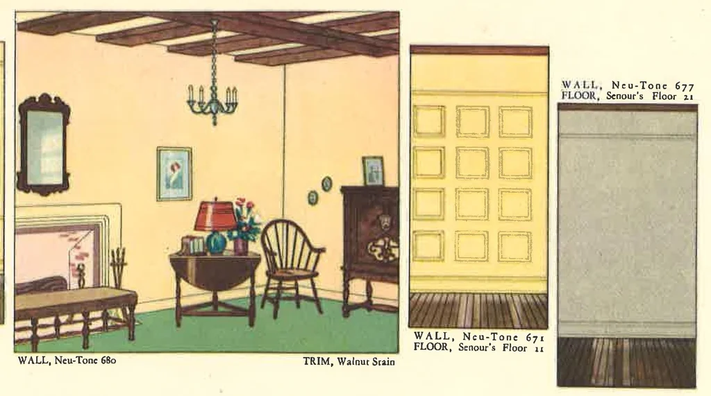 An illustration from Color and the Home, 1930, leaf 6