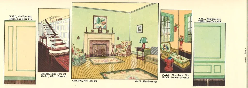 An illustration from Color and the Home, 1930, leaf 7