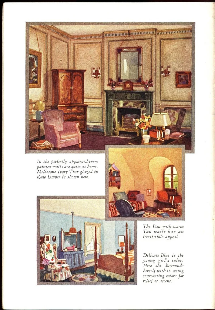 An illustration from Color harmony in the home., 1924, leaf 17