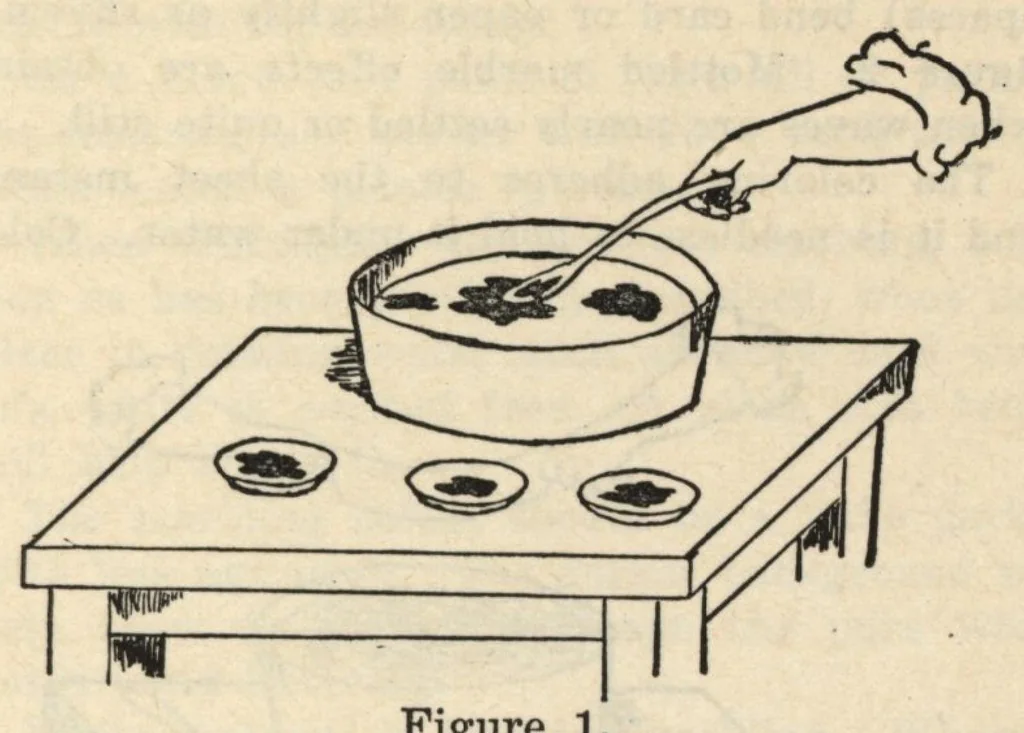 An illustration from Color mixing guide for artists, painters, decorators, printing pressmen, show card writers, sign painters, color mixers, give color mixtures by parts., 1923, leaf 70