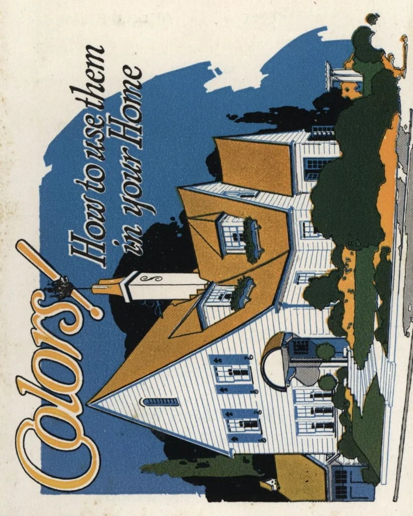 An illustration from Colors : how to use them in your home., 1930, leaf 0