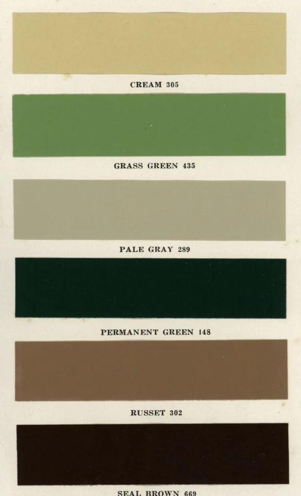 An illustration from Colors : how to use them in your home., 1930, leaf 2