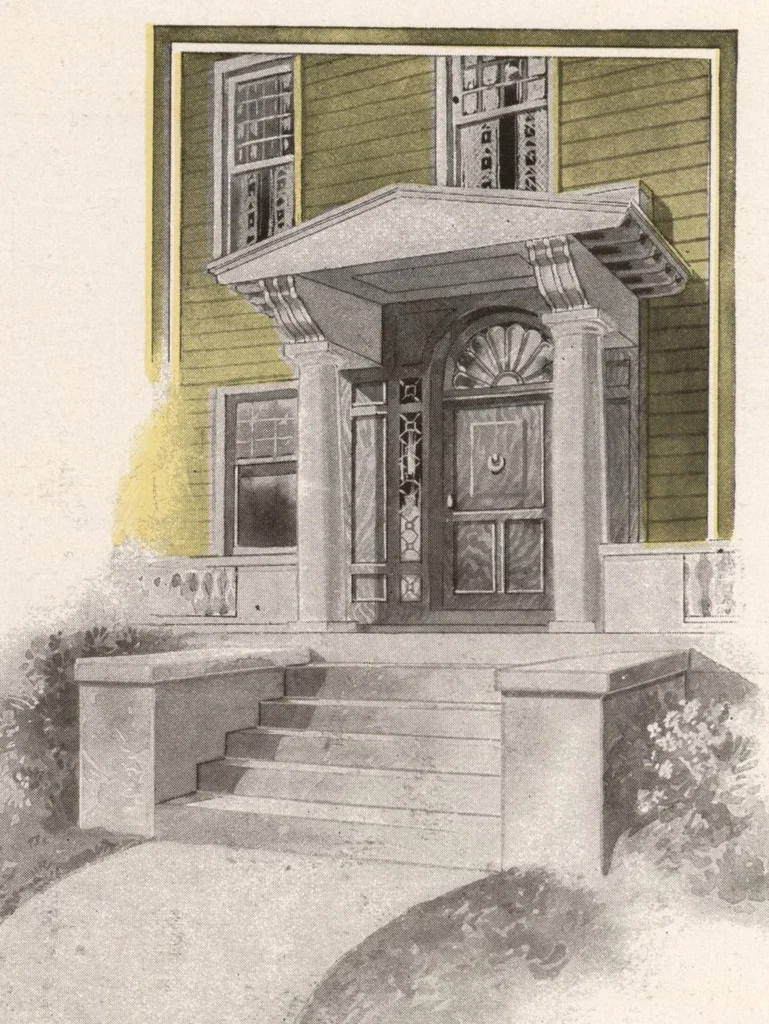 An illustration from Common sense about interiors., 1910, leaf 1