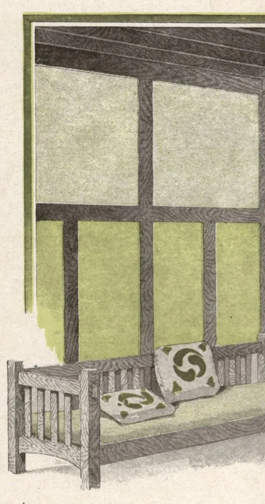 An illustration from Common sense about interiors., 1910, leaf 15