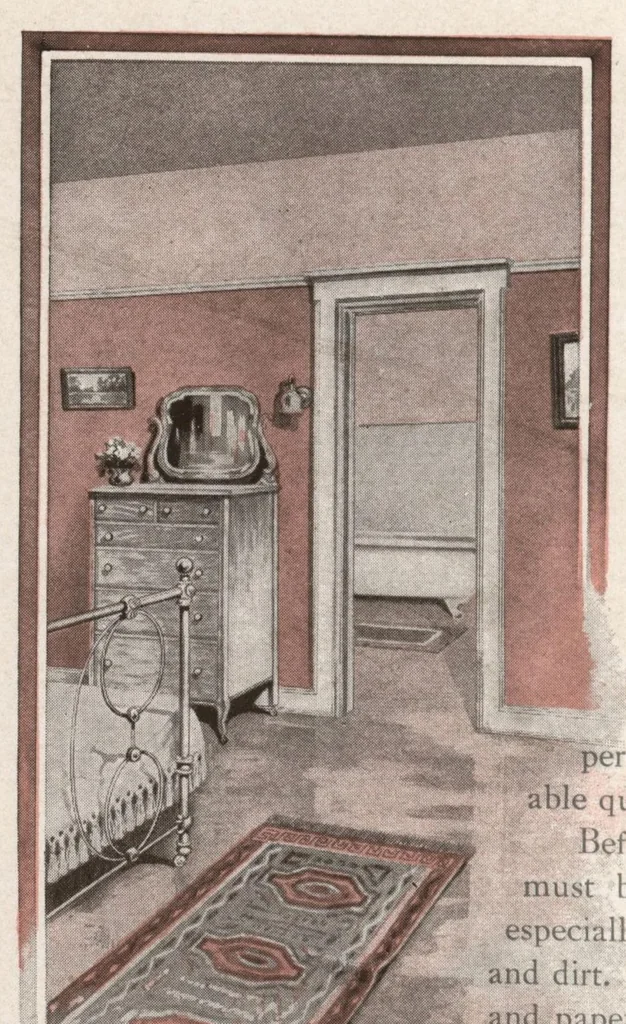 An illustration from Common sense about interiors., 1910, leaf 21