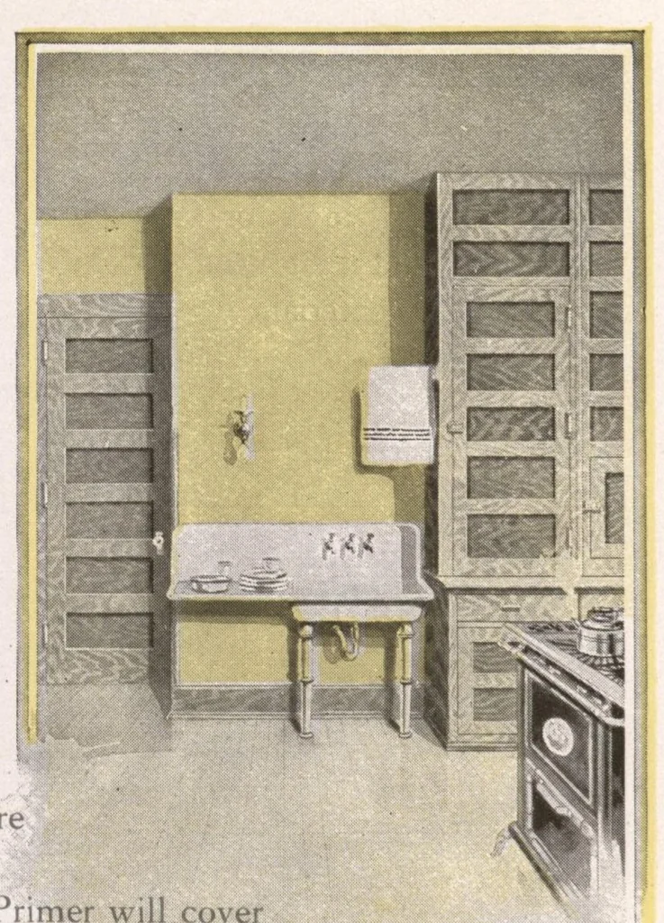 An illustration from Common sense about interiors., 1910, leaf 25