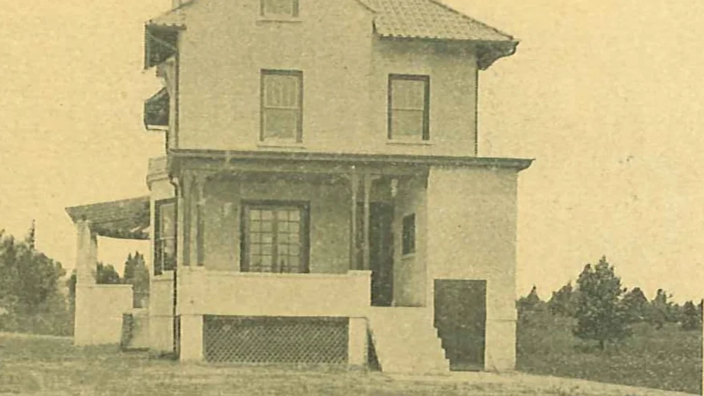 An illustration from Concrete cottages, 1910, leaf 10