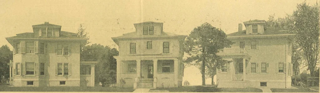 An illustration from Concrete cottages, 1910, leaf 13