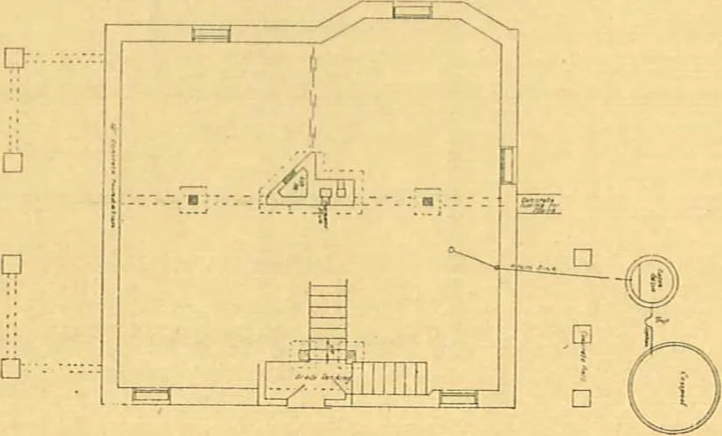 An illustration from Concrete cottages, 1910, leaf 13