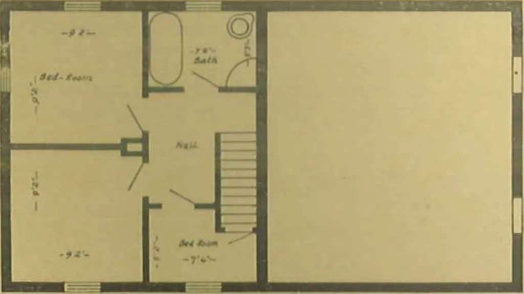 An illustration from Concrete cottages, 1910, leaf 14