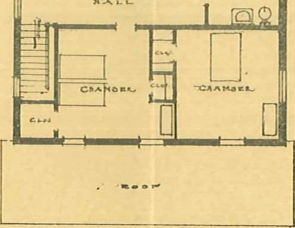 An illustration from Concrete cottages, 1910, leaf 2