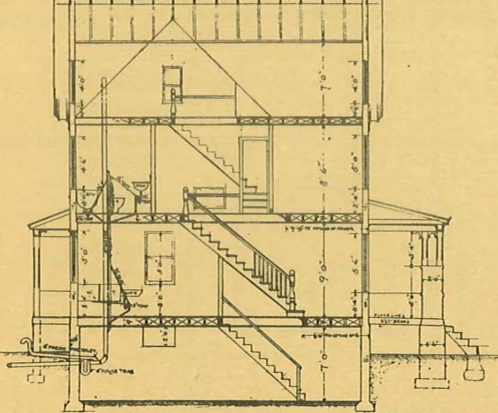 An illustration from Concrete cottages, 1910, leaf 8