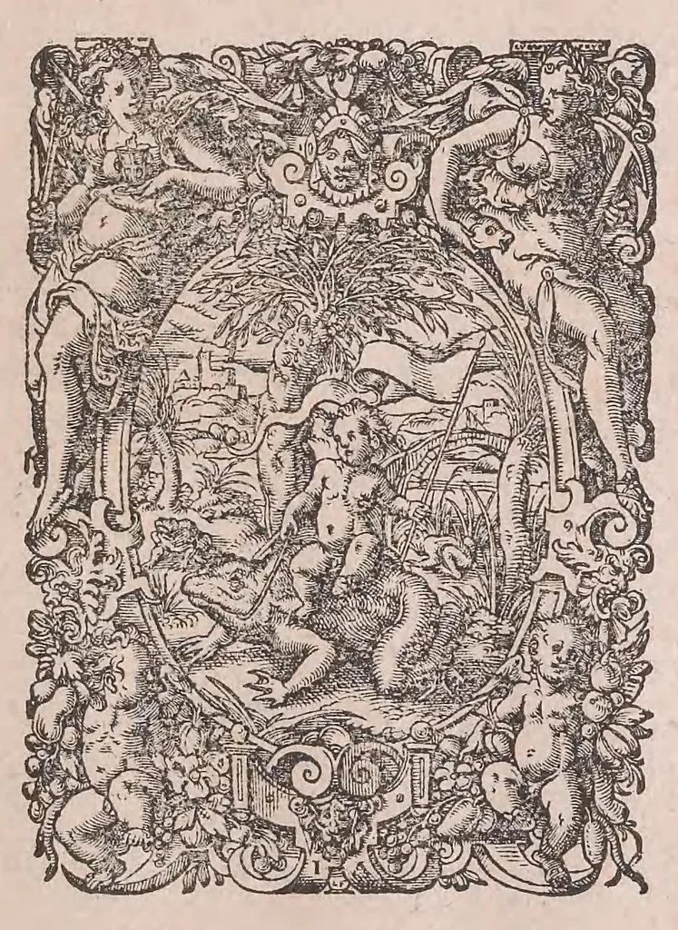 An illustration from Conradi Gesneri Tigurini medicinae et philosophiae professoris in Schola Tigurina, Historiae animalium Lib. V : qui est De serpentium natura : ex varijs schedis et collectaneis eiusdem compositus, 1587, leaf 4