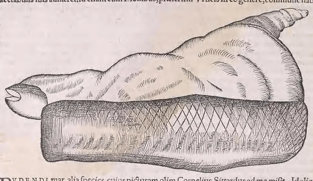 An illustration from Conr. Gesneri Tigurini medicinæ et philosophiae professoris in Schola Tigurina, Historiæ animalium liber II : qui est de quadrupedibus ouiparis, 1586, leaf 634