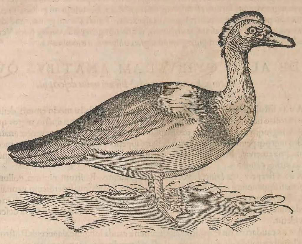 An illustration from Conr. Gesneri Tigurini, medicinae et philosophiae professoris in Schola Tigurina, Historiae animalium liber III : qui est De auium natura, 1585, leaf 137