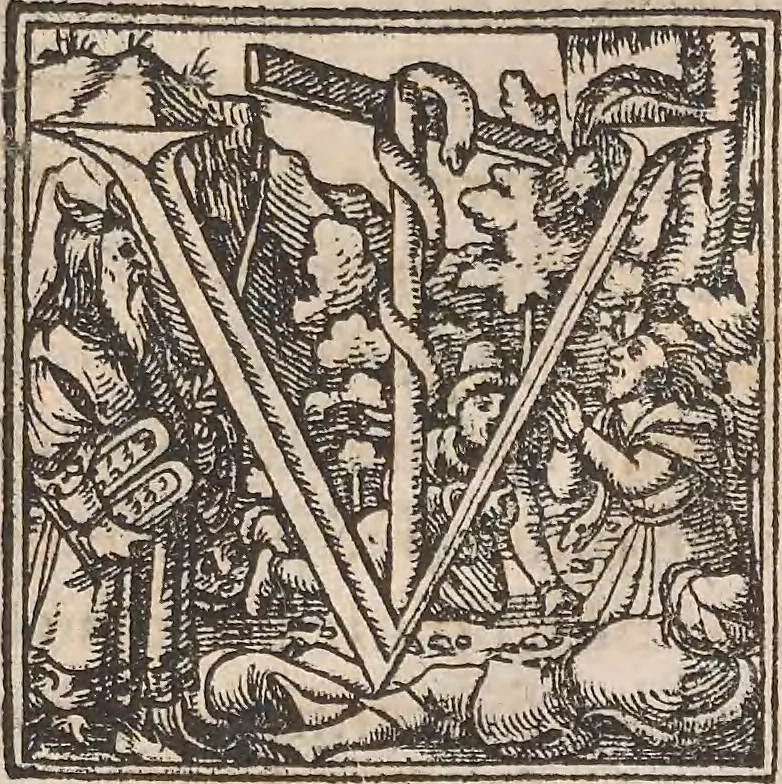 An illustration from Conradi Gesneri medici Tigurini Historiæ animalium Lib. I. de quadrupedibus uiuiparis : opus philosophis, medicis, grammaticis, philologis, poëtis, & omnibus rerum linguarumq́; uariarum studiosis, utilissimum simul iucundissimumq́; futurum .., 1551, leaf 6