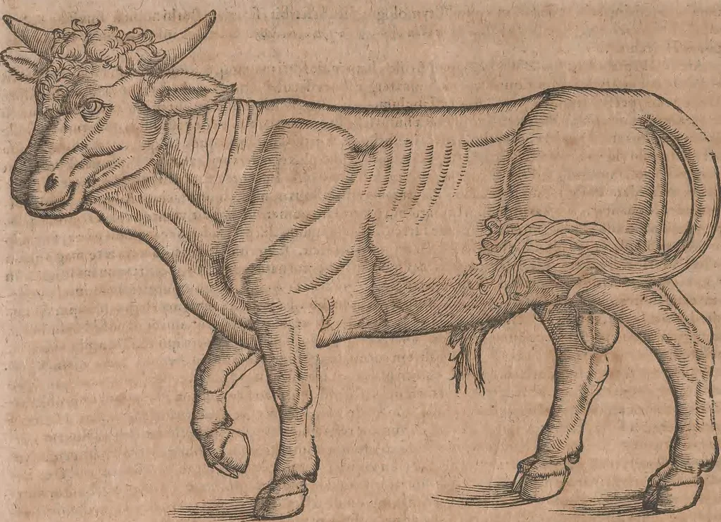 An illustration from Conradi Gesneri medici Tigurini Historiae animalium liber primus de quadrupedibus viuiparis : opus philosophis, medicis, grammaticis, philologis, poëtis, & omnibus rerum linguarumq́ue variarum studiosis, vtilissimum simul iucundissimumq́ue futurum, 1602, leaf 137