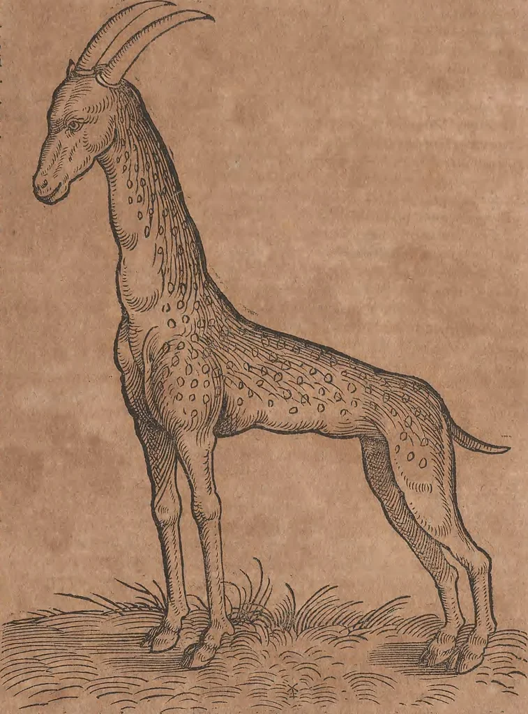 An illustration from Conradi Gesneri medici Tigurini Historiae animalium liber primus de quadrupedibus viuiparis : opus philosophis, medicis, grammaticis, philologis, poëtis, & omnibus rerum linguarumq́ue variarum studiosis, vtilissimum simul iucundissimumq́ue futurum, 1602, leaf 192