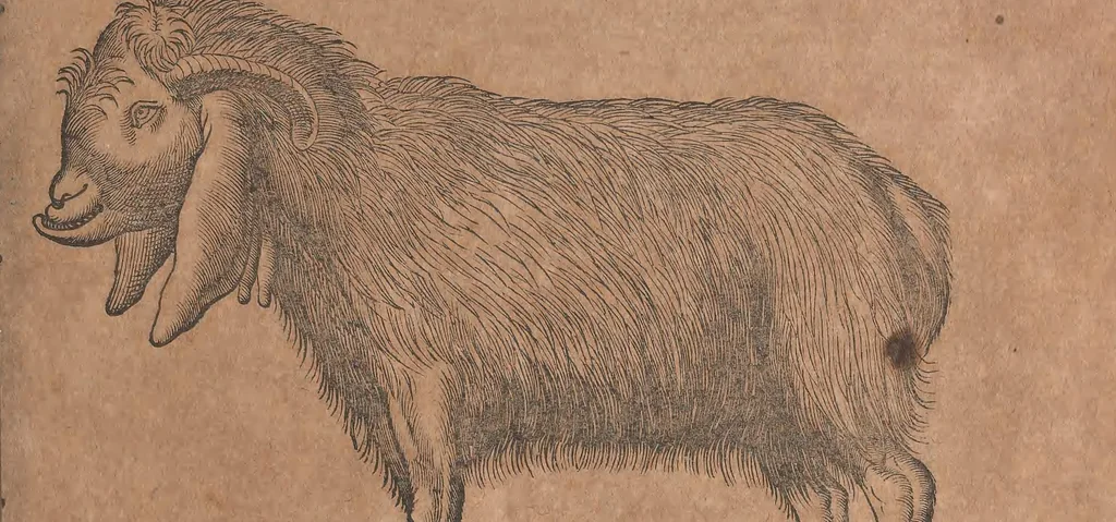 An illustration from Conradi Gesneri medici Tigurini Historiae animalium liber primus de quadrupedibus viuiparis : opus philosophis, medicis, grammaticis, philologis, poëtis, & omnibus rerum linguarumq́ue variarum studiosis, vtilissimum simul iucundissimumq́ue futurum, 1602, leaf 292