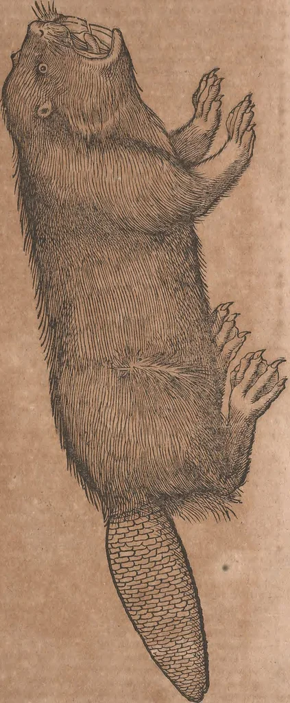 An illustration from Conradi Gesneri medici Tigurini Historiae animalium liber primus de quadrupedibus viuiparis : opus philosophis, medicis, grammaticis, philologis, poëtis, & omnibus rerum linguarumq́ue variarum studiosis, vtilissimum simul iucundissimumq́ue futurum, 1602, leaf 354
