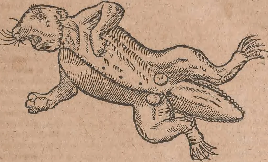 An illustration from Conradi Gesneri medici Tigurini Historiae animalium liber primus de quadrupedibus viuiparis : opus philosophis, medicis, grammaticis, philologis, poëtis, & omnibus rerum linguarumq́ue variarum studiosis, vtilissimum simul iucundissimumq́ue futurum, 1602, leaf 356