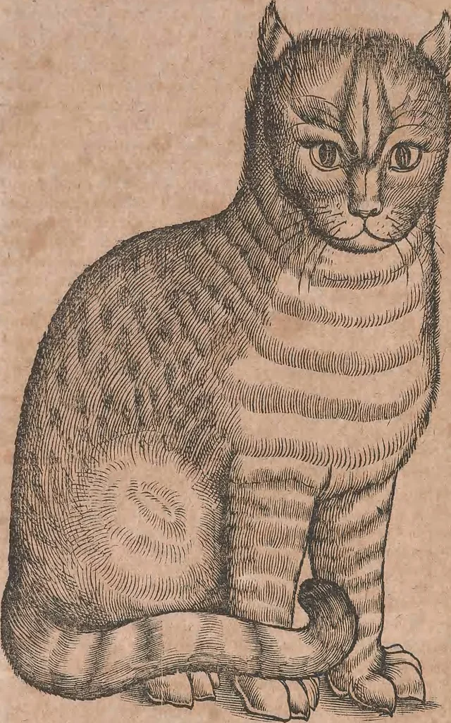 An illustration from Conradi Gesneri medici Tigurini Historiae animalium liber primus de quadrupedibus viuiparis : opus philosophis, medicis, grammaticis, philologis, poëtis, & omnibus rerum linguarumq́ue variarum studiosis, vtilissimum simul iucundissimumq́ue futurum, 1602, leaf 363