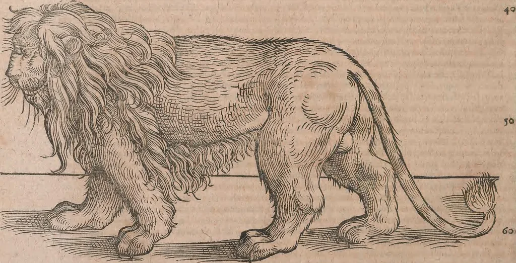 An illustration from Conradi Gesneri medici Tigurini Historiae animalium liber primus de quadrupedibus viuiparis : opus philosophis, medicis, grammaticis, philologis, poëtis, & omnibus rerum linguarumq́ue variarum studiosis, vtilissimum simul iucundissimumq́ue futurum, 1602, leaf 617